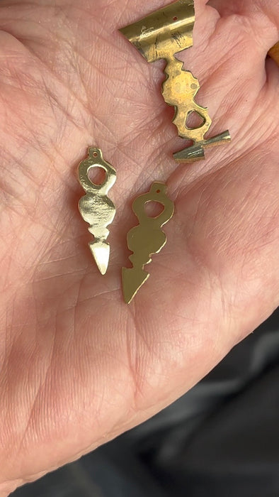 Murano glass bead with upcycled bras pendant